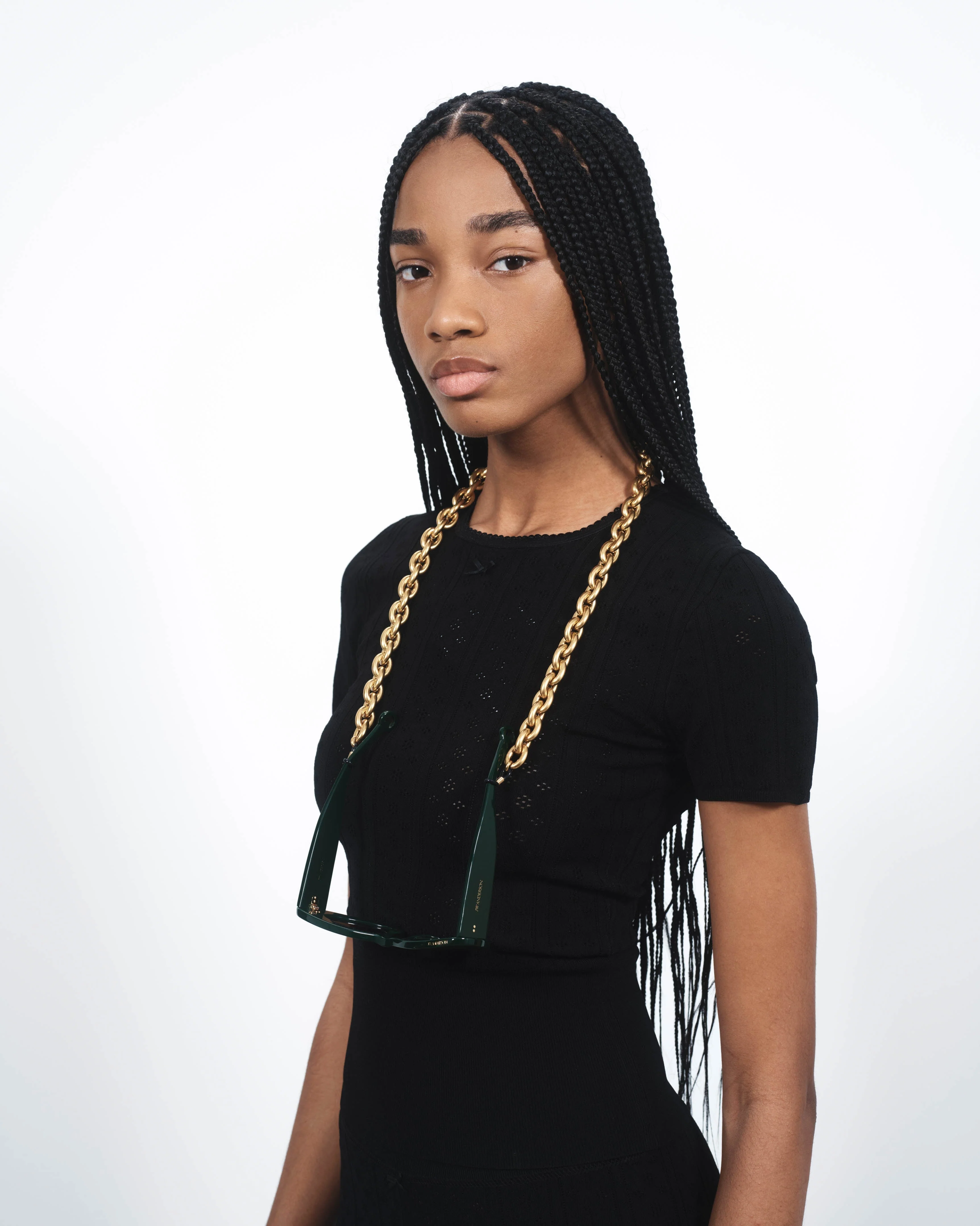 CHAIN-LINK SUNGLASSES STRAP IN GOLD TONE - Image 3