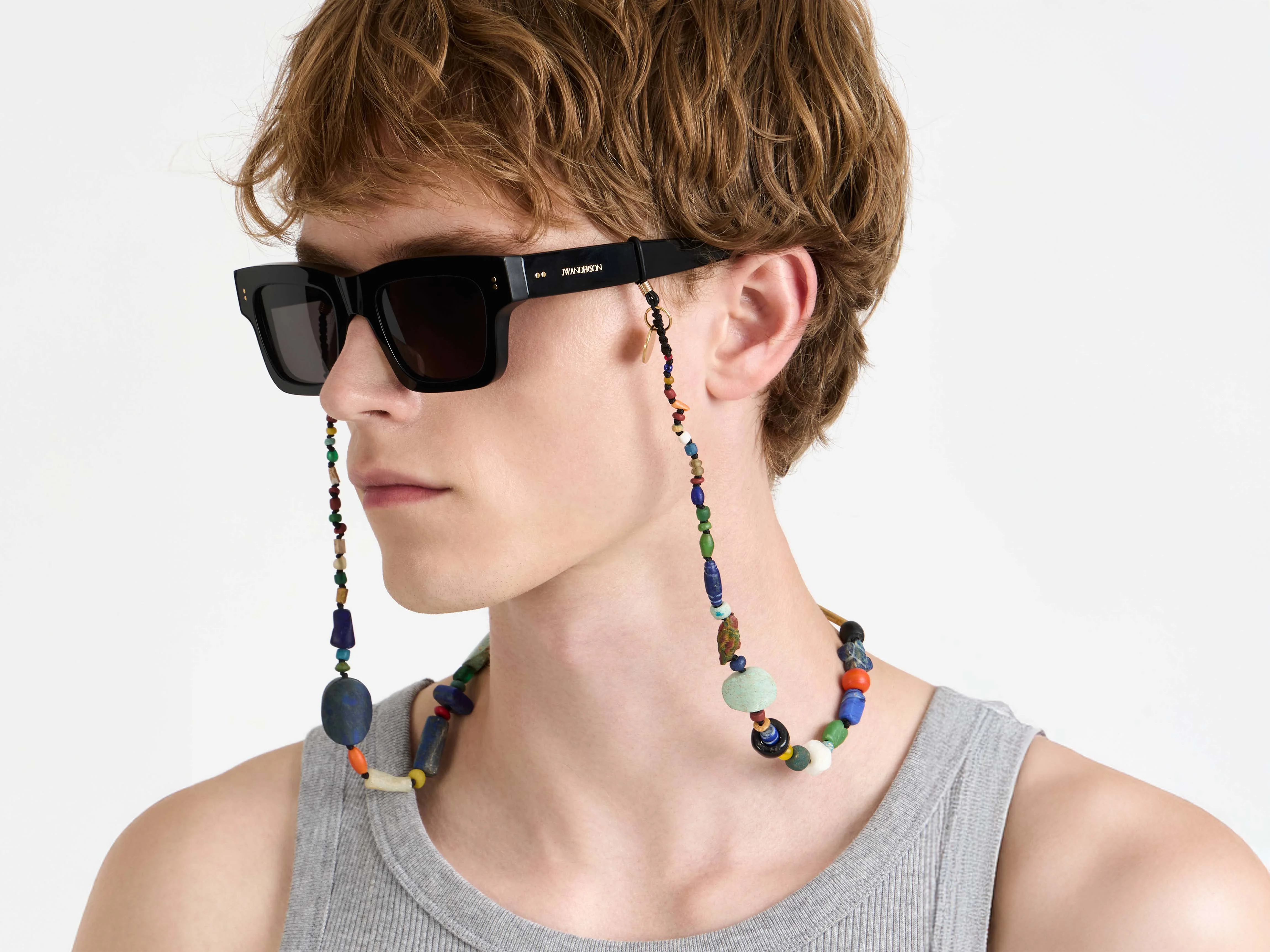 JWA02 RECTANGULAR SUNGLASSES IN BLACK - Image 6