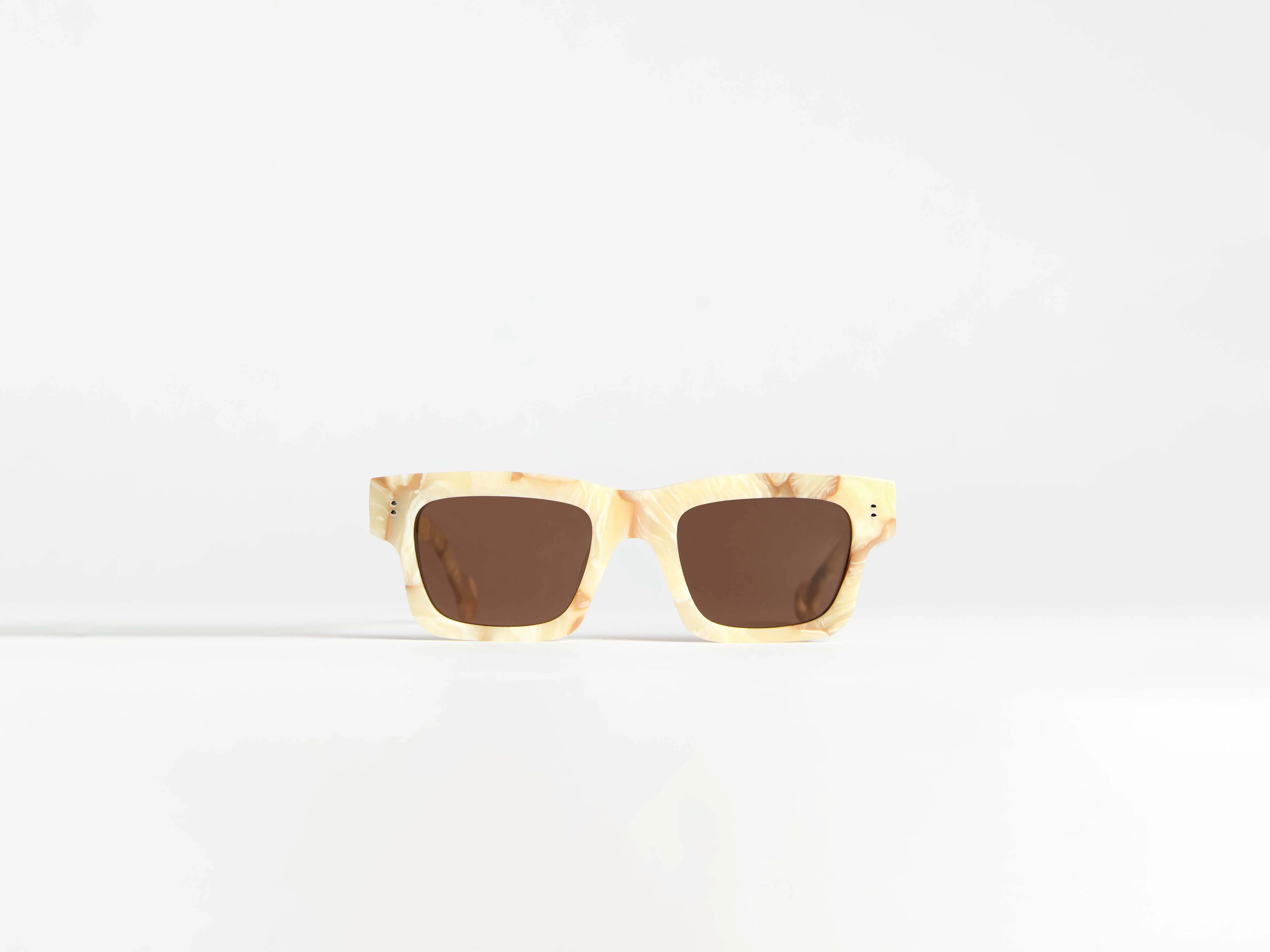 JWA02 RECTANGULAR SUNGLASSES IN MARBLE - Image 5