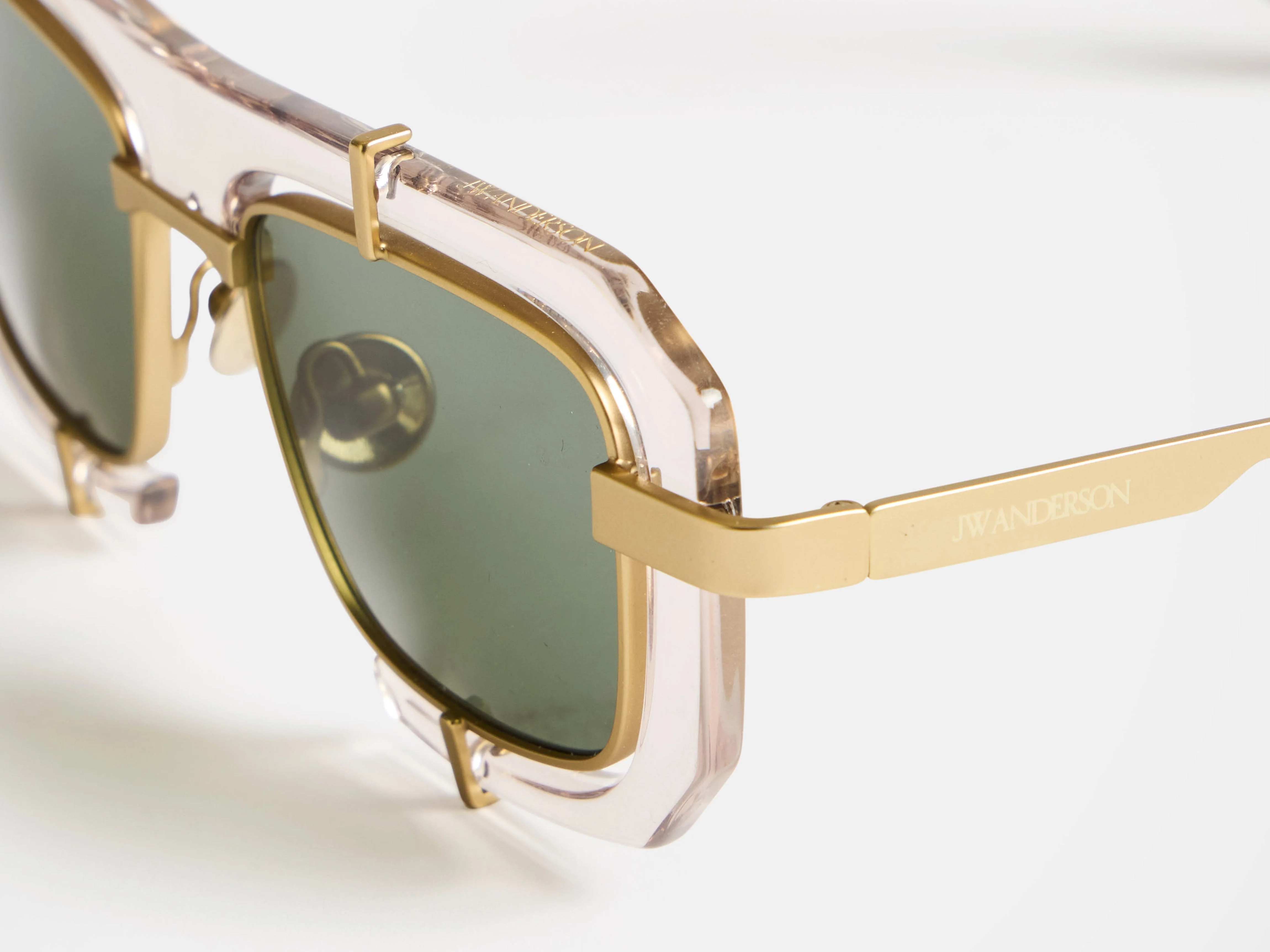 JWA03 GEOMETRIC SUNGLASSES IN CLEAR - Image 7