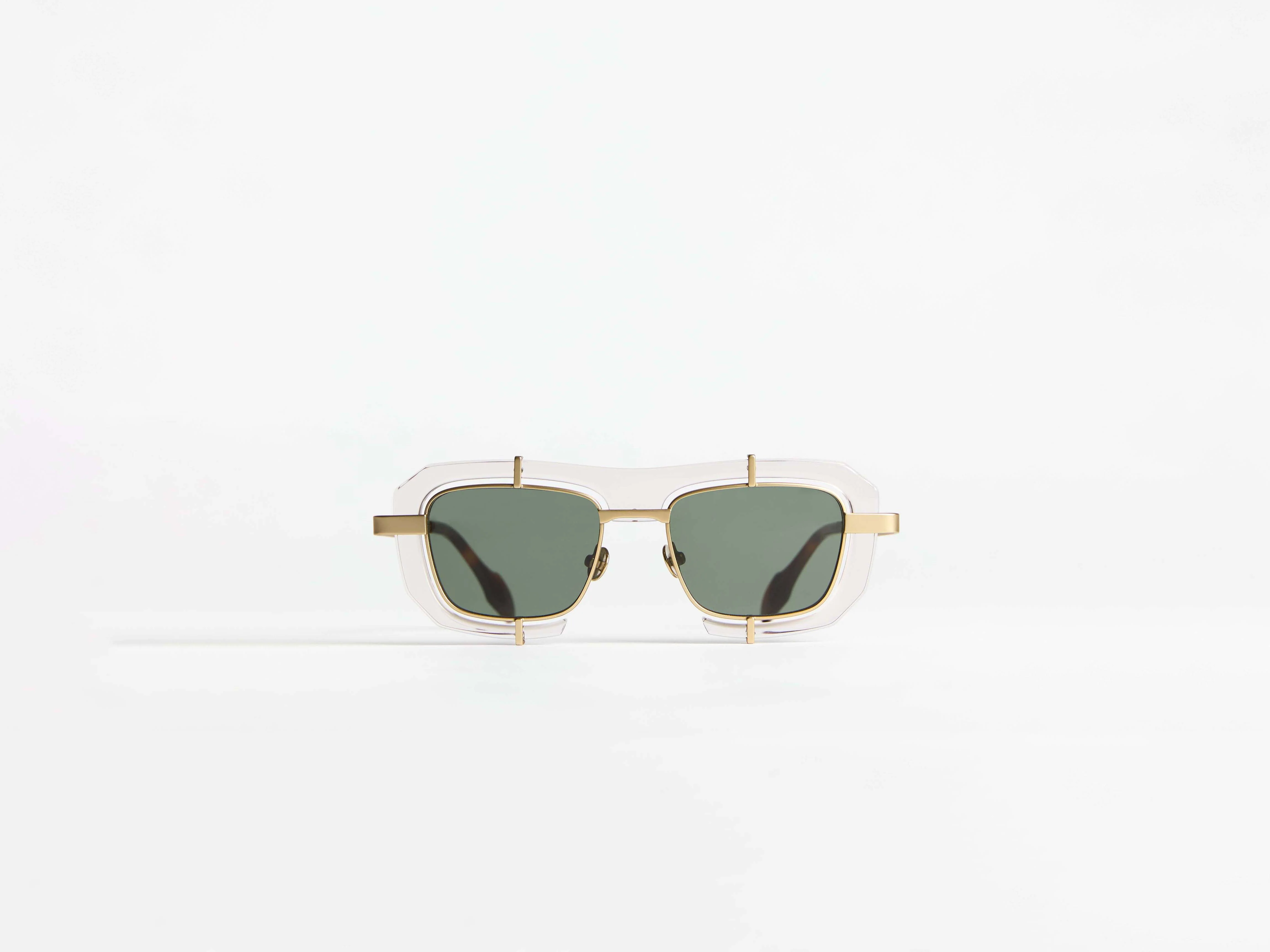 JWA03 GEOMETRIC SUNGLASSES IN CLEAR - Image 8