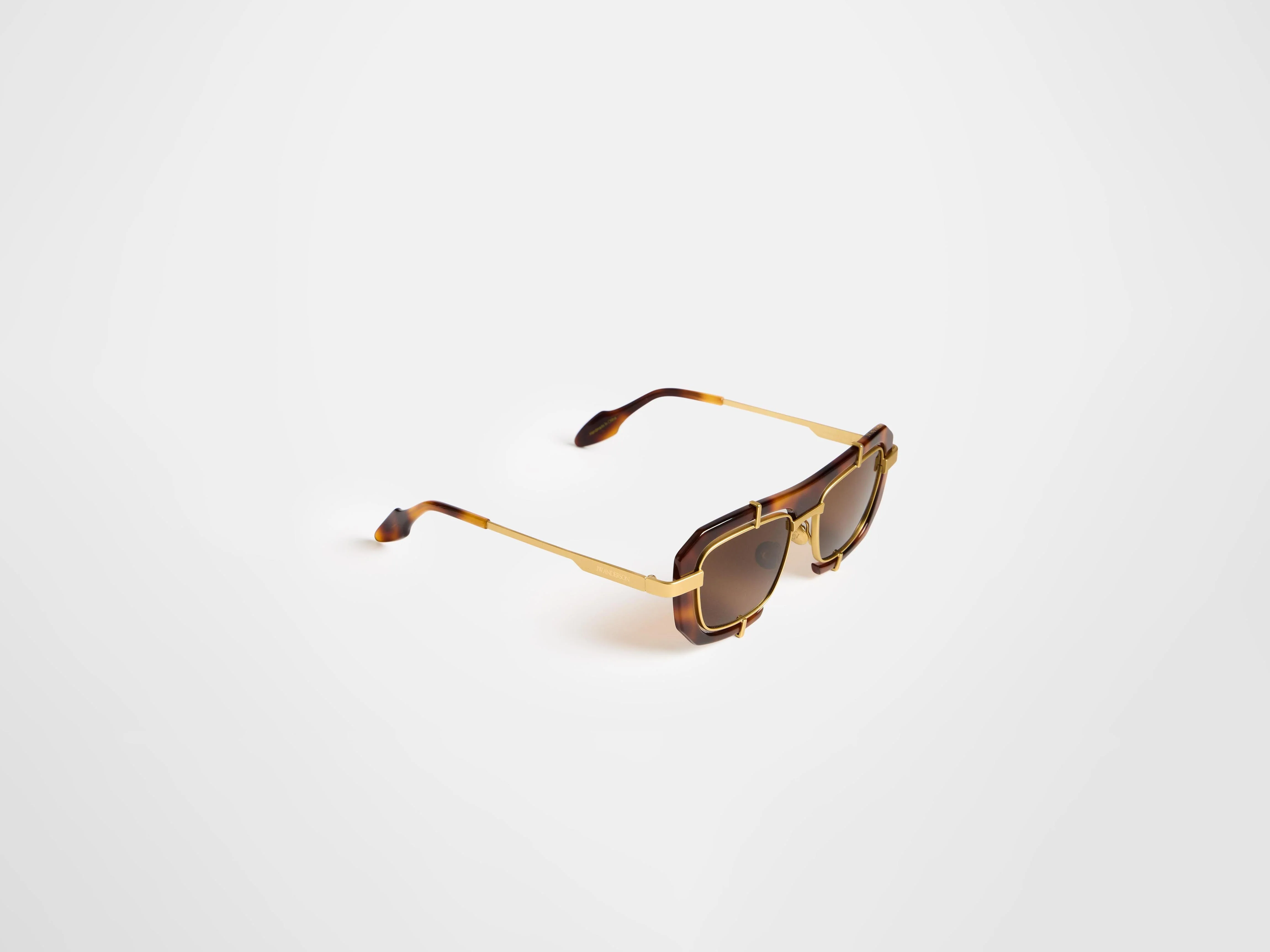 JWA03 GEOMETRIC SUNGLASSES IN HAVANA - Image 3