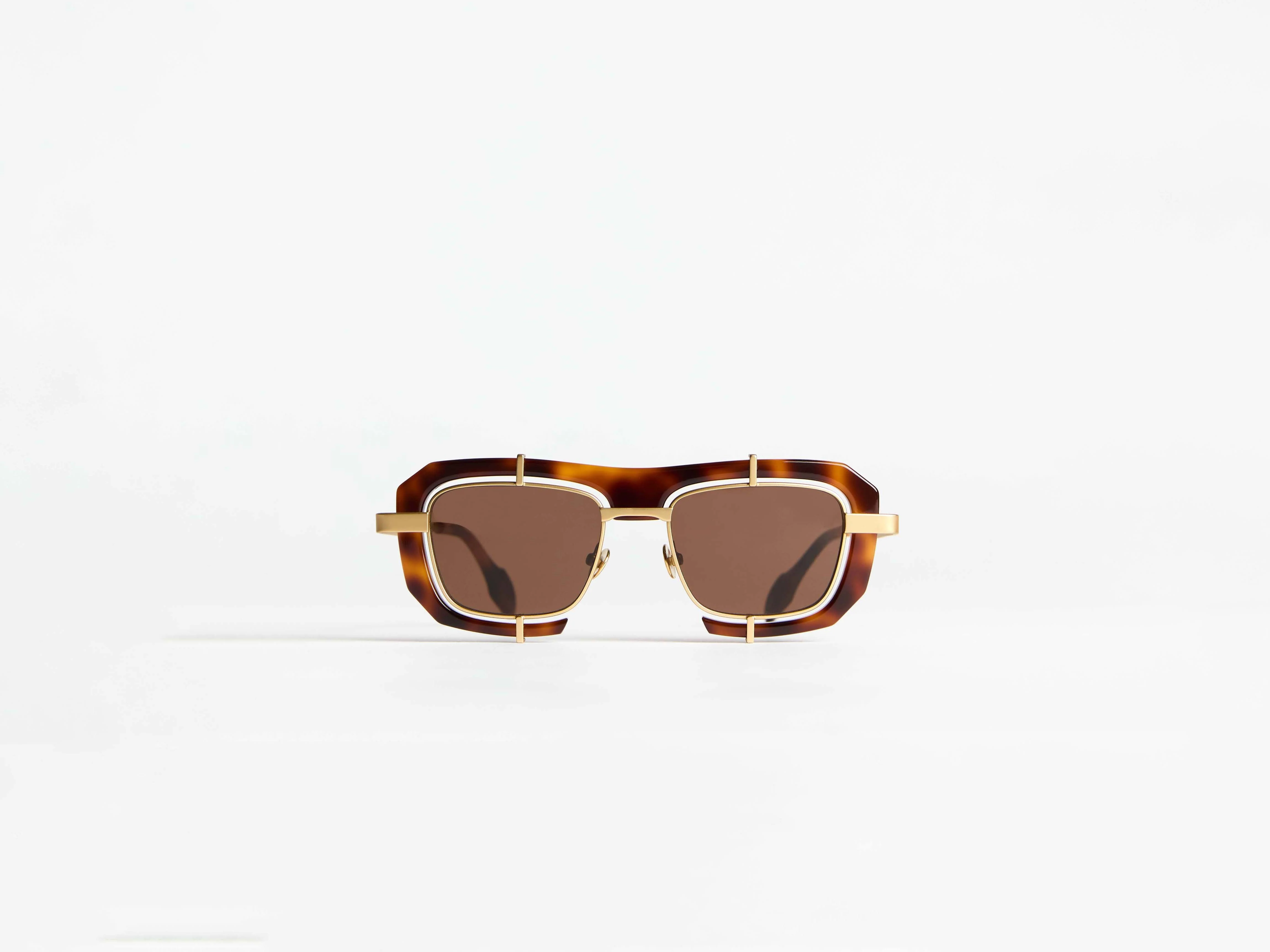 JWA03 GEOMETRIC SUNGLASSES IN HAVANA - Image 5