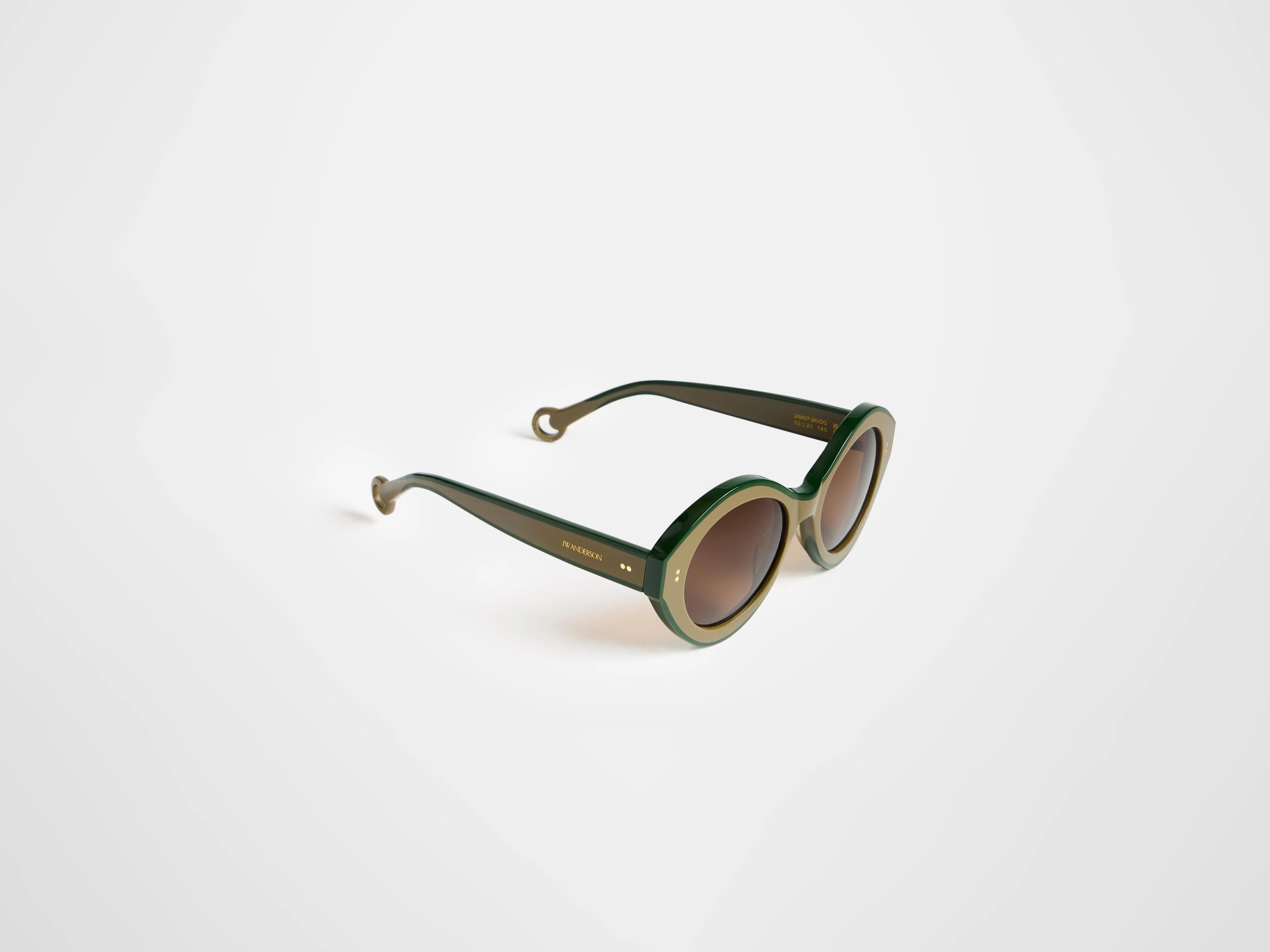 JWA07 BUMPER SUNGLASSES IN BROWN & GREEN - Image 4