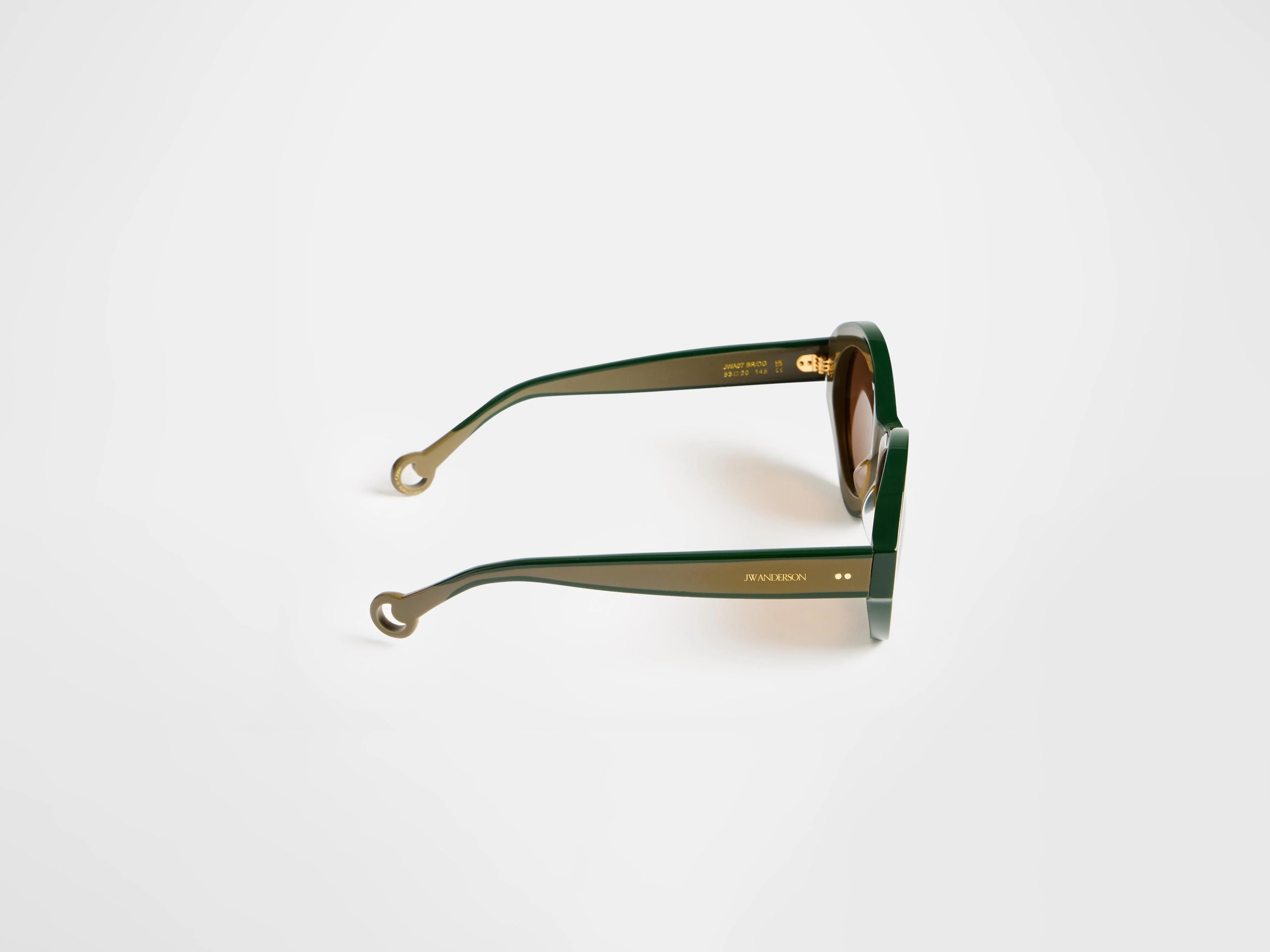JWA07 BUMPER SUNGLASSES IN BROWN & GREEN - Image 7