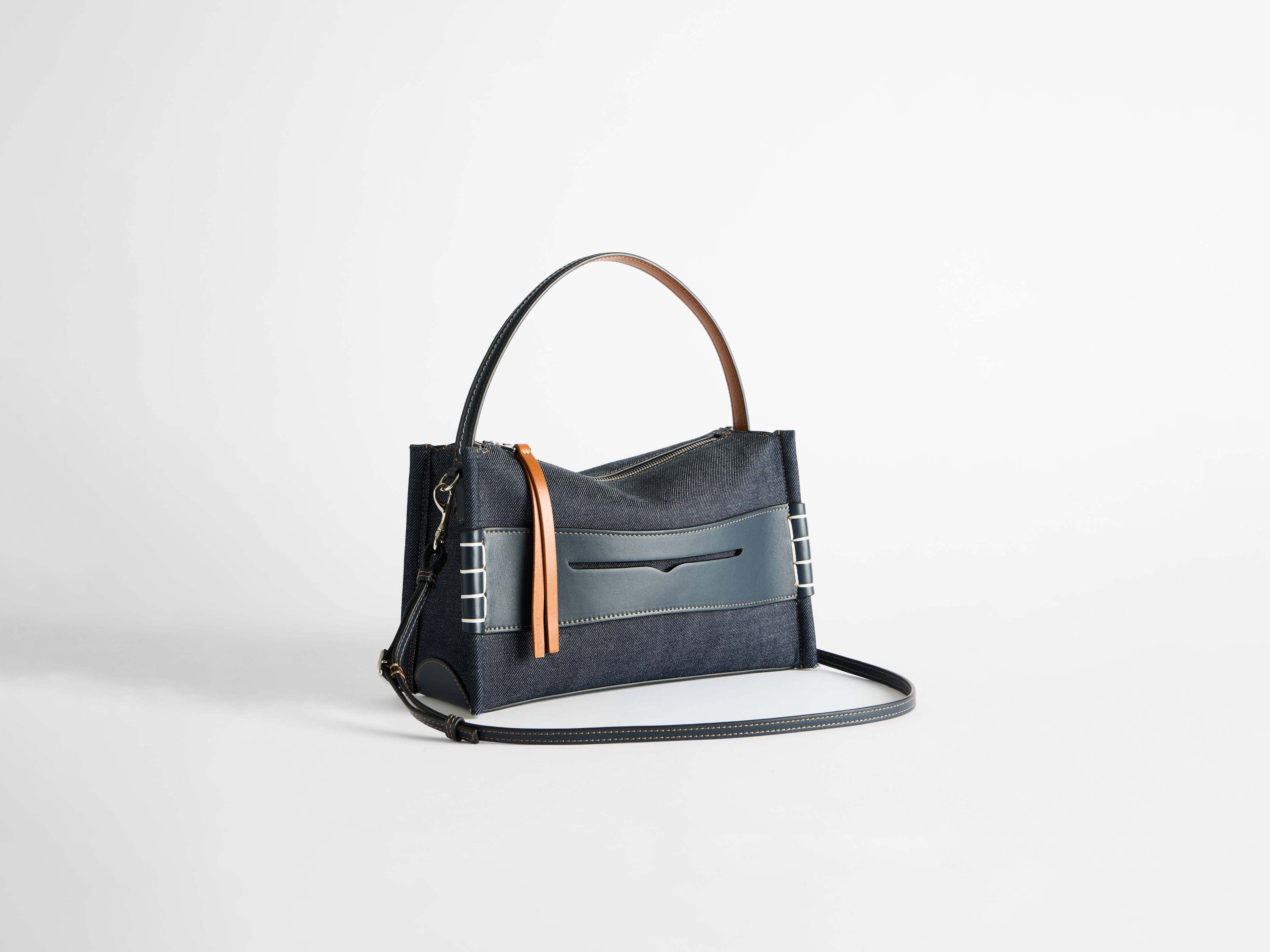 LOAFER BAG IN INDIGO DENIM - Image 5