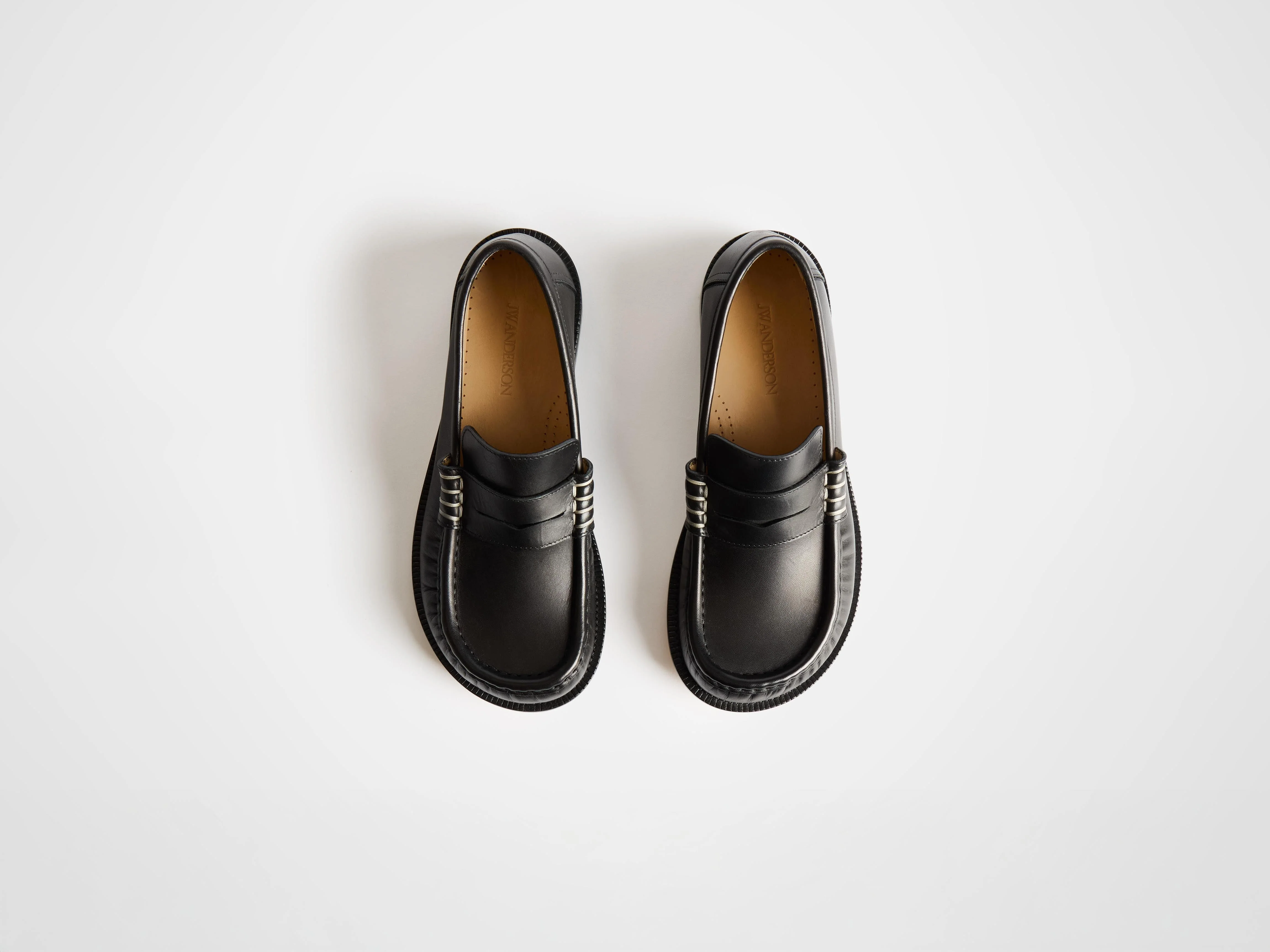 MENS LOAFER MOCCASINS IN BLACK - Image 5