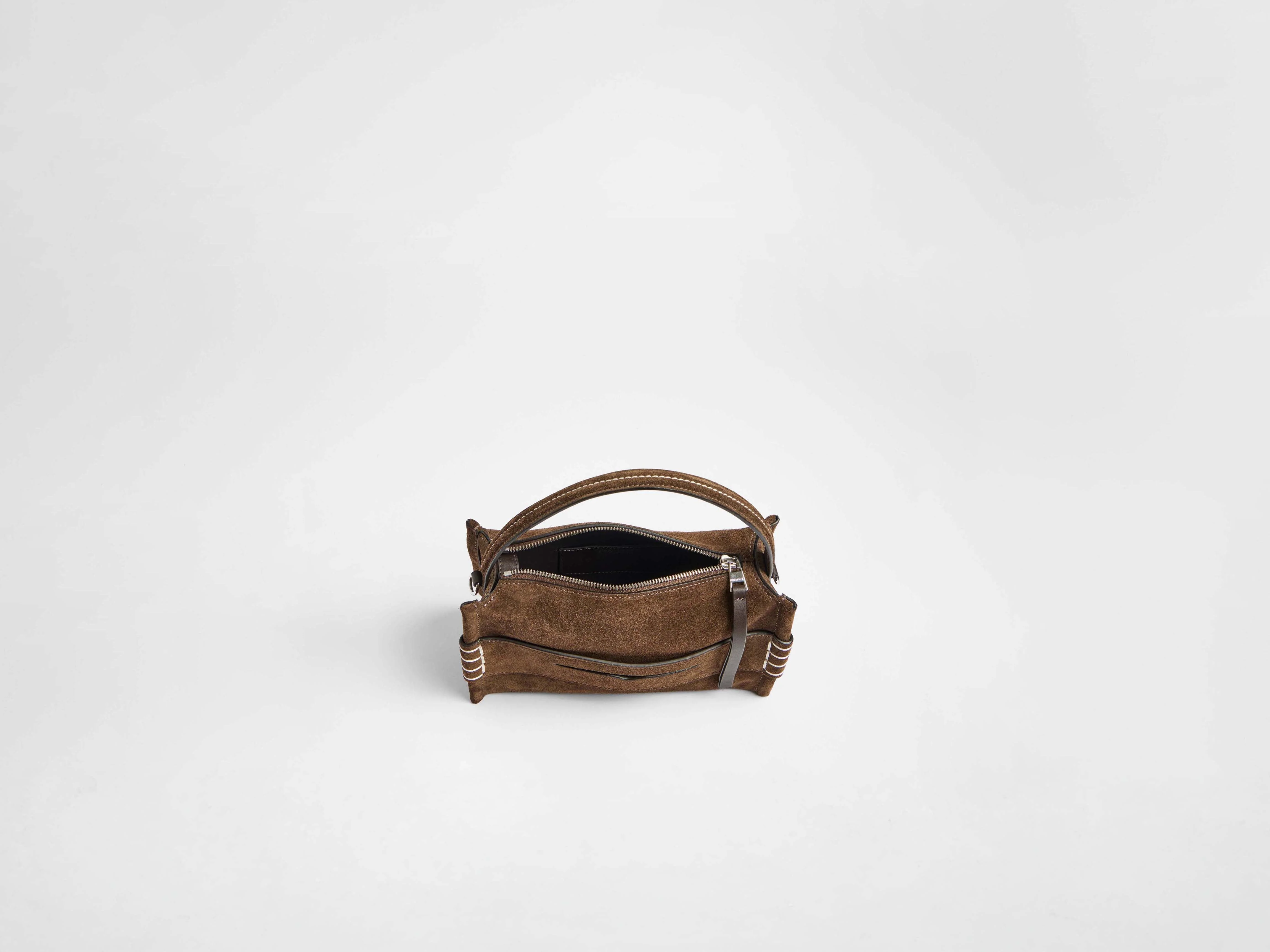 SMALL LOAFER BAG IN BROWN SUEDE - Image 7