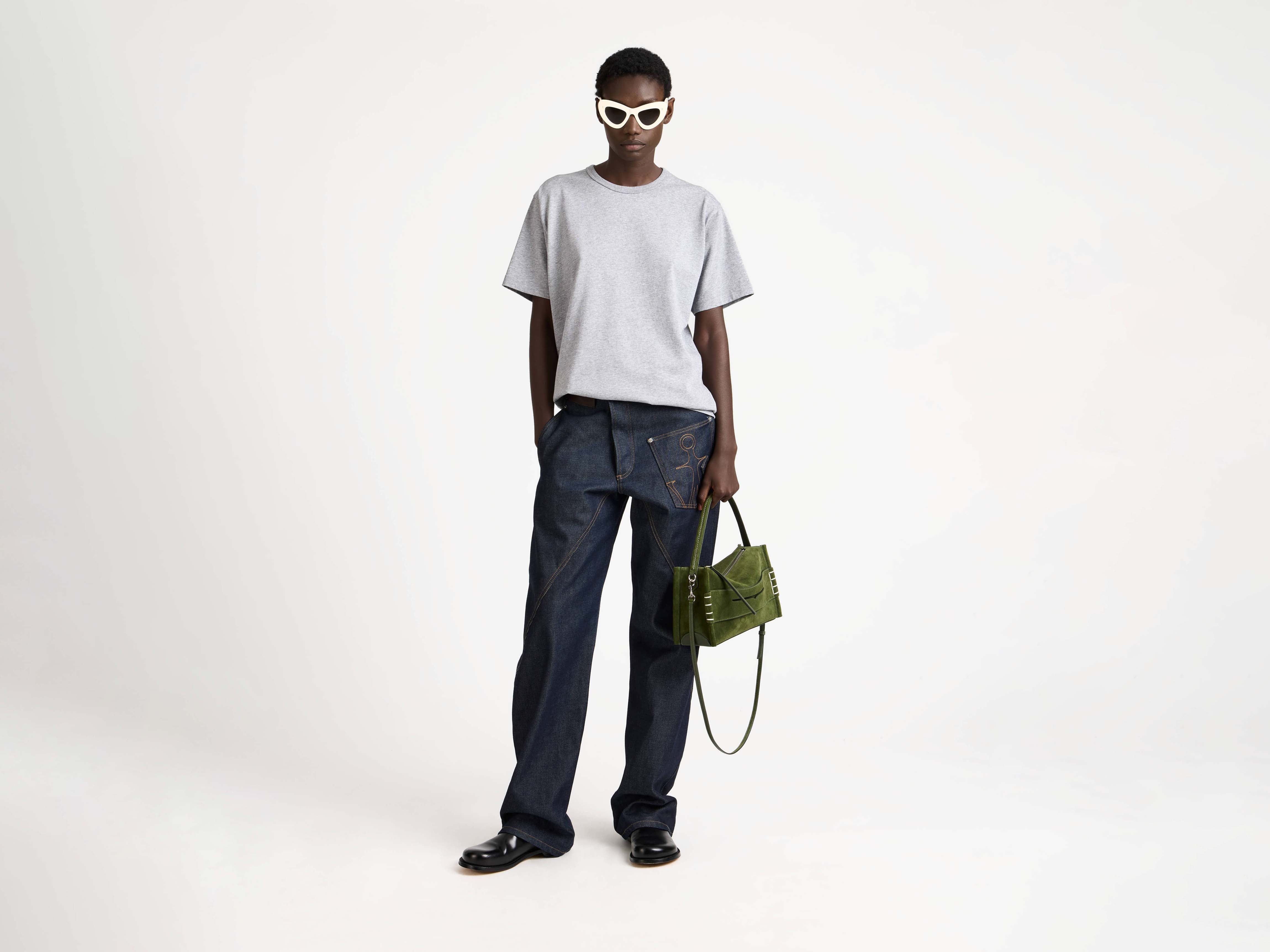 SMALL LOAFER BAG IN KHAKI SUEDE - Image 3
